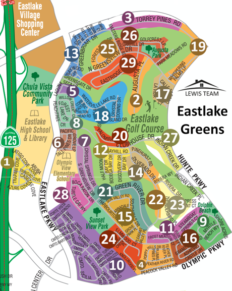 Eastlake Greens Map