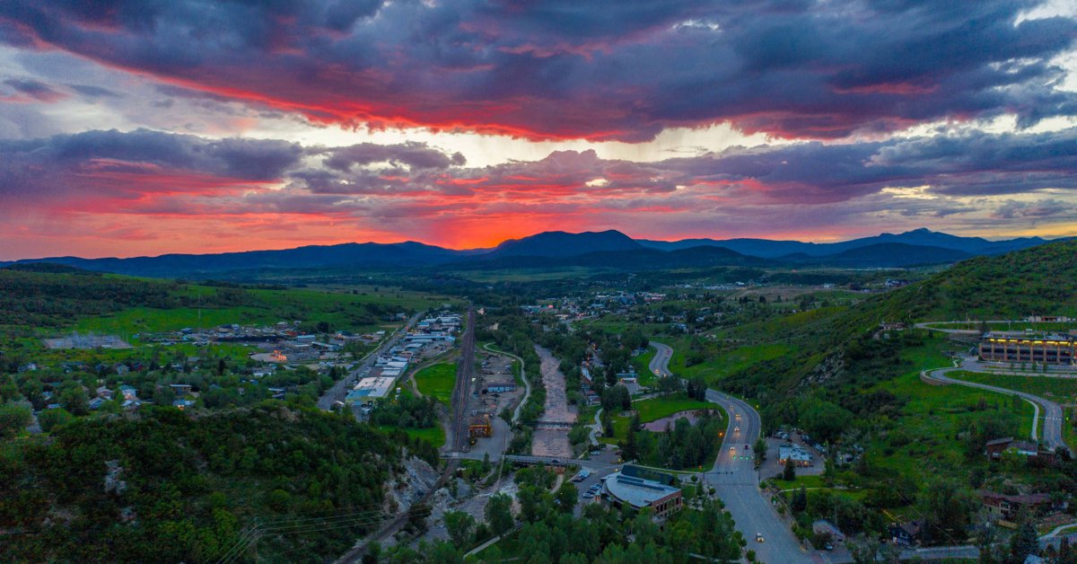 West Steamboat Springs at sunset