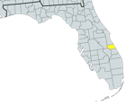 Map of Indian River County Florida showing cities, main roads, and real estate market areas