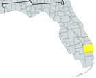 Map of Palm Beach County Florida showing real estate zones, city boundaries, and major highways