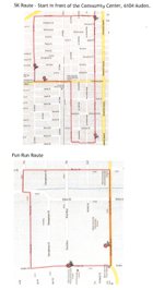 West U Halloween Fun Run Route Map