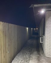 Side of Building at night