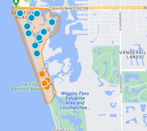 Barefoot Beach Home Search Map