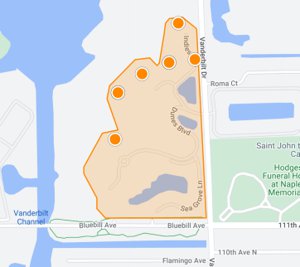 The Dunes of Naples Condo Search Map