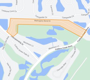 Fiddlers Creek Mahogany Bend Homes Map