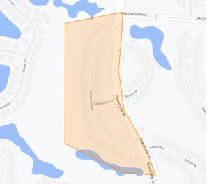 Lely Resort Cottesmore Homes Map