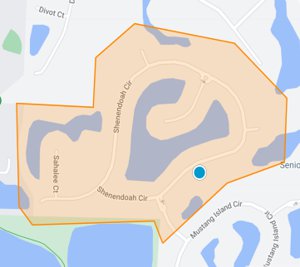 Lely Resort Majors Homes Map