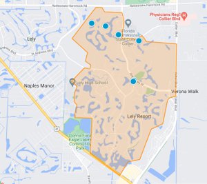 Lely Resort Home Search Map