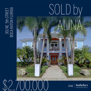 Sold By Alina Schwartz Boca Villas 301