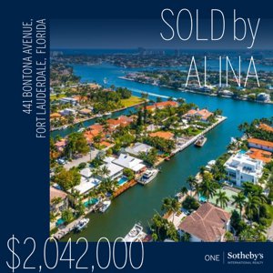 Sold By Alina Las Olas Homes