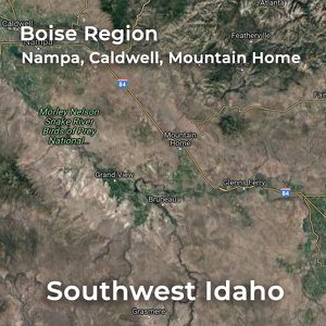 Find Southwest Idaho real estate on a map.