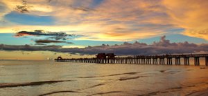 Naples FL sunsets on the Gulf of Mexico.