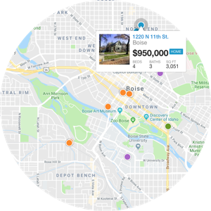 boise map search - real estate