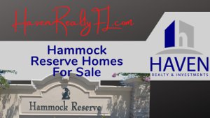 Homes For Sale in Hammock Reserve