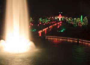 Daniel Stowe Gardens at Christmas Belmont NC