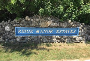 Ridge Manor Entrance Sign