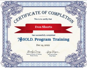 Certified 72sold agent