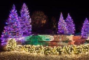 Stone Falls Neighborhood at Christmastime