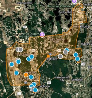 Orlando Short Term Rental Property Interactive Search Map