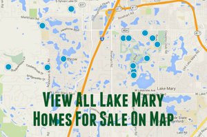 Map of Lake Mary Homes For Sale
