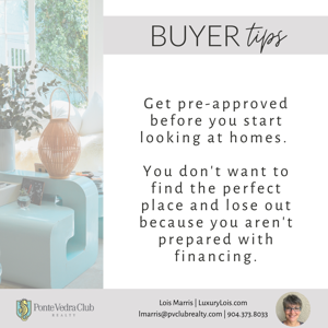 Buyer Tip - Get Preapproved for a loan