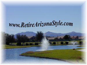 Adult communities in Surprise Arizona have stunning views of the White Tank Mountains