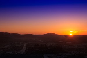 Santee Sunset to the east