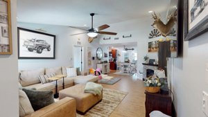 4926 Preston Way Sarasota FL 34232 Cedar Hollow Living Room from the Front Door