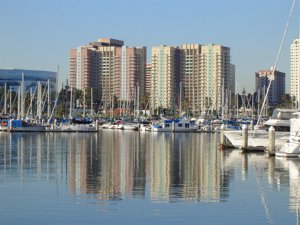 Aqua Towers Long Beach from Marina Danielle Baker