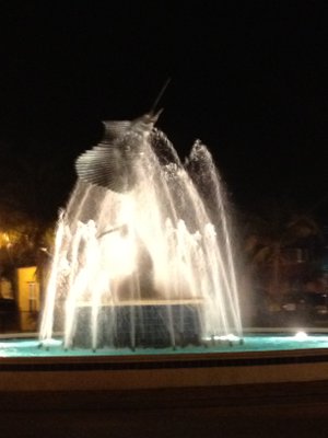 Stuart FL sailfish fountain