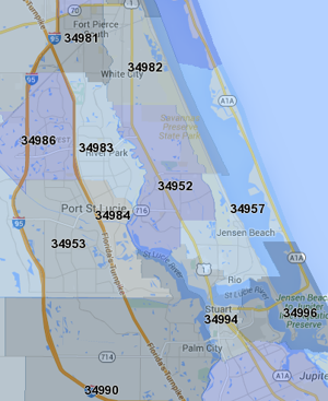 Port Saint Lucie Zip Codes, Homes for sale by zip codes