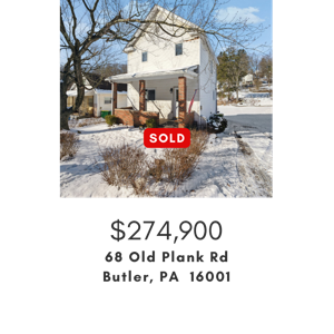 68 Old Plank Rd Butler, PA 16001