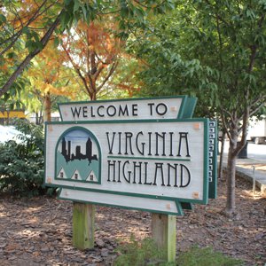 Welcome to Virginia Highlands sign