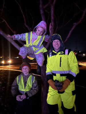 Rick Robinson, producer of the show with his kids in Rexburg Idaho