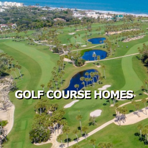 Elegant home overlooking a lush green golf course, perfect for golf enthusiasts in Vero Beach.