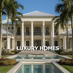 Luxury home featuring a sparkling private swimming pool and spacious patio in Vero Beach.