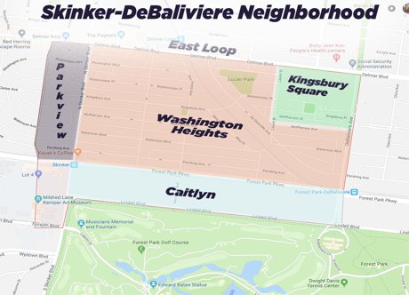 Skinker DeBaliviere Map