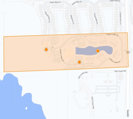 Arbor Trace condominium and villa map search