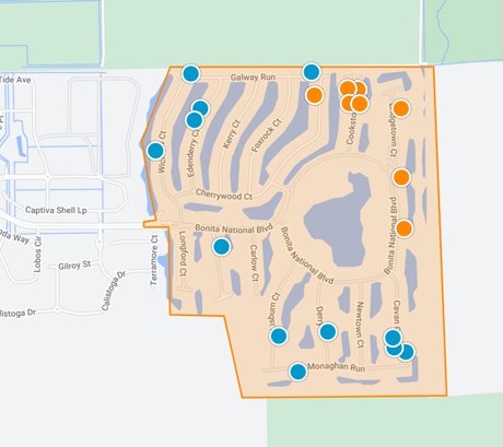 Bonita National property map search