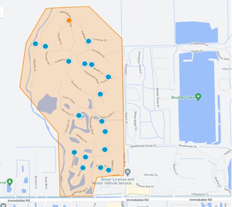 Esplanade Golf and Country Club map search