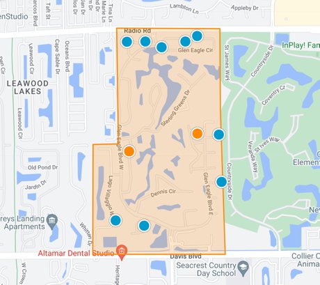 Glen Eagle Golf and Country Club map search