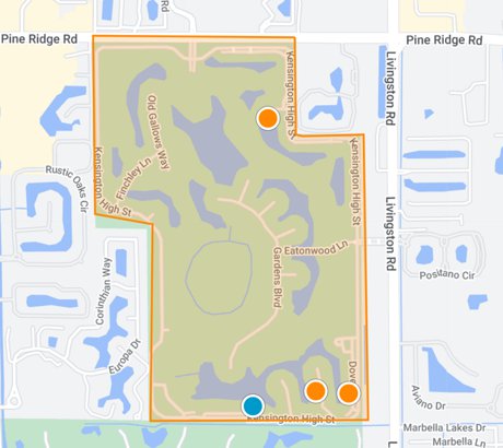 Kensington Golf and Country Club map search