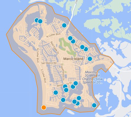 Plantation Marco Island condominium map search