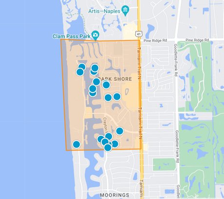 Regent Park Shore condominium map search