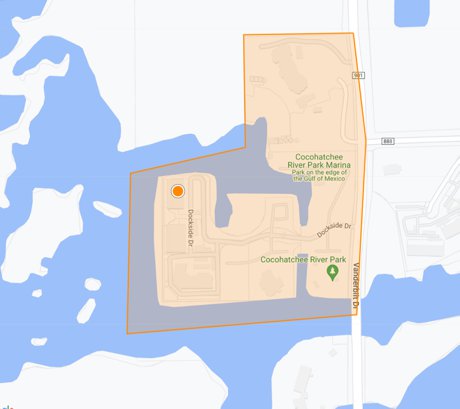 Pelican Isle waterfront condo map search