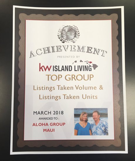 KW Award March 2018