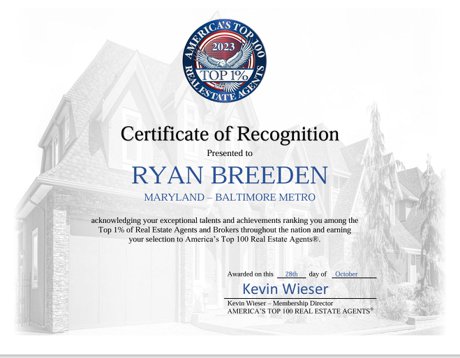 Top 1% of Agents 2023