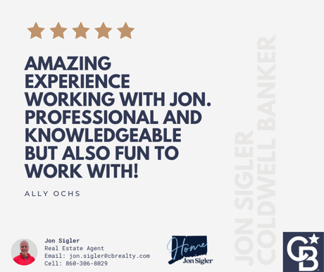 Testimonial for Jon Sigler Manchester CT Rea estate agent