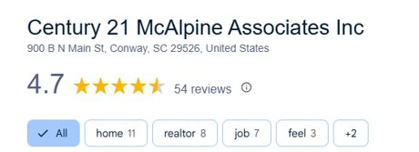 Century 21 McAlpine Google Reviews