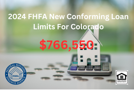 2024 FHFA New Conforming Loan Limits For The State Of Colorado